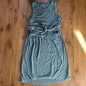 Aerie ribbed tie knot dress